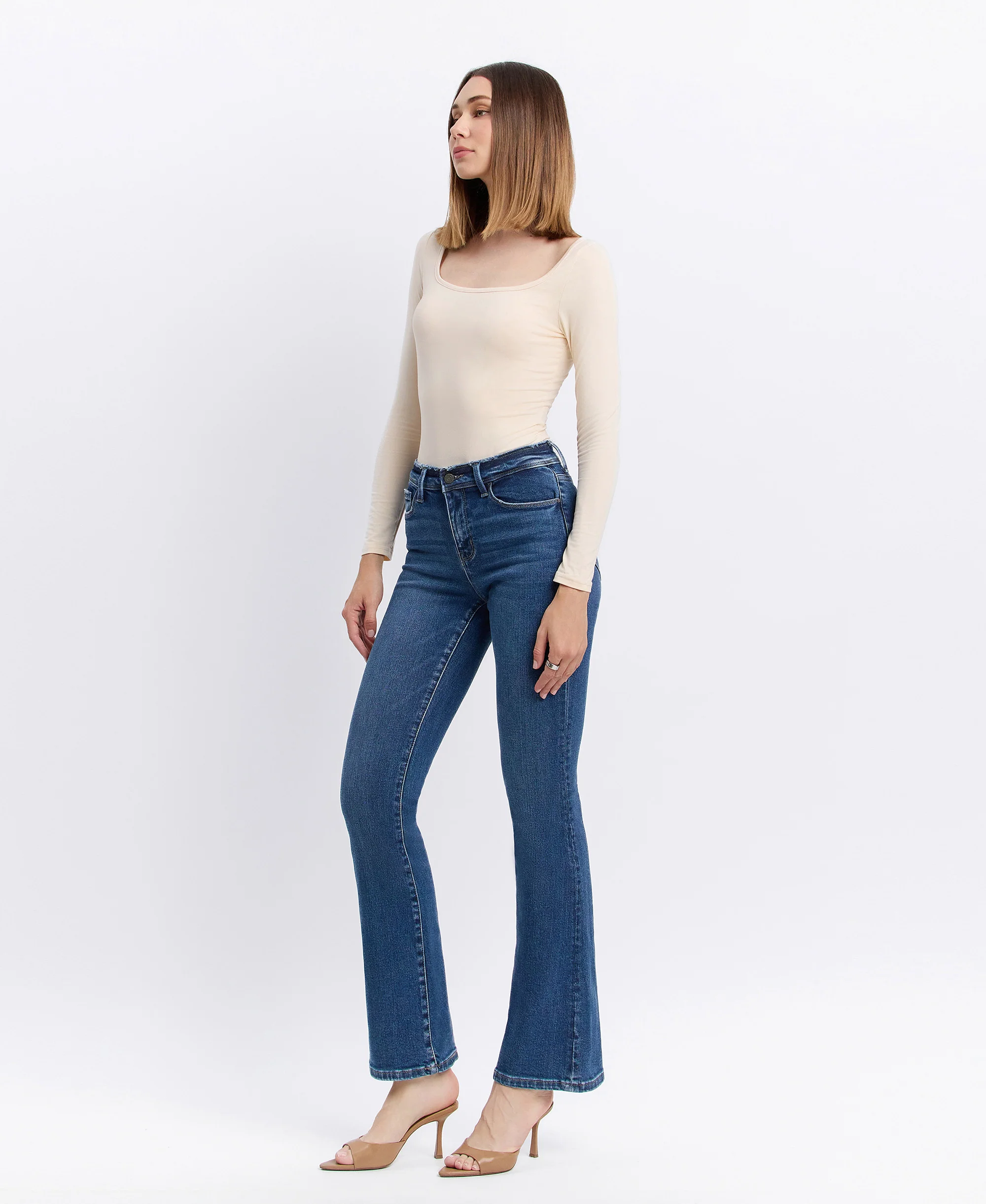 Amethyst - Mid Rise Bootcut Jeans - Image 3
