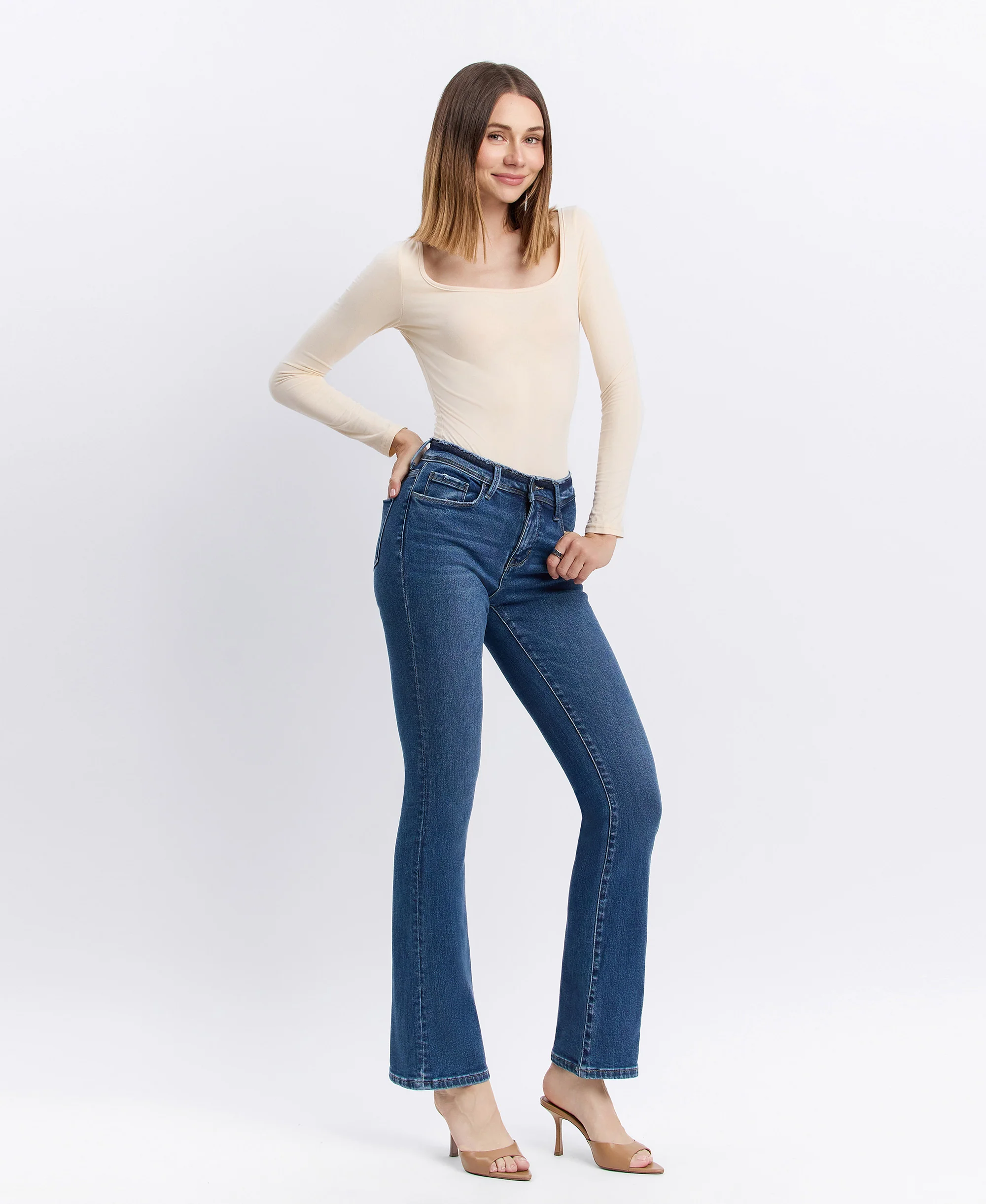 Amethyst - Mid Rise Bootcut Jeans - Image 4