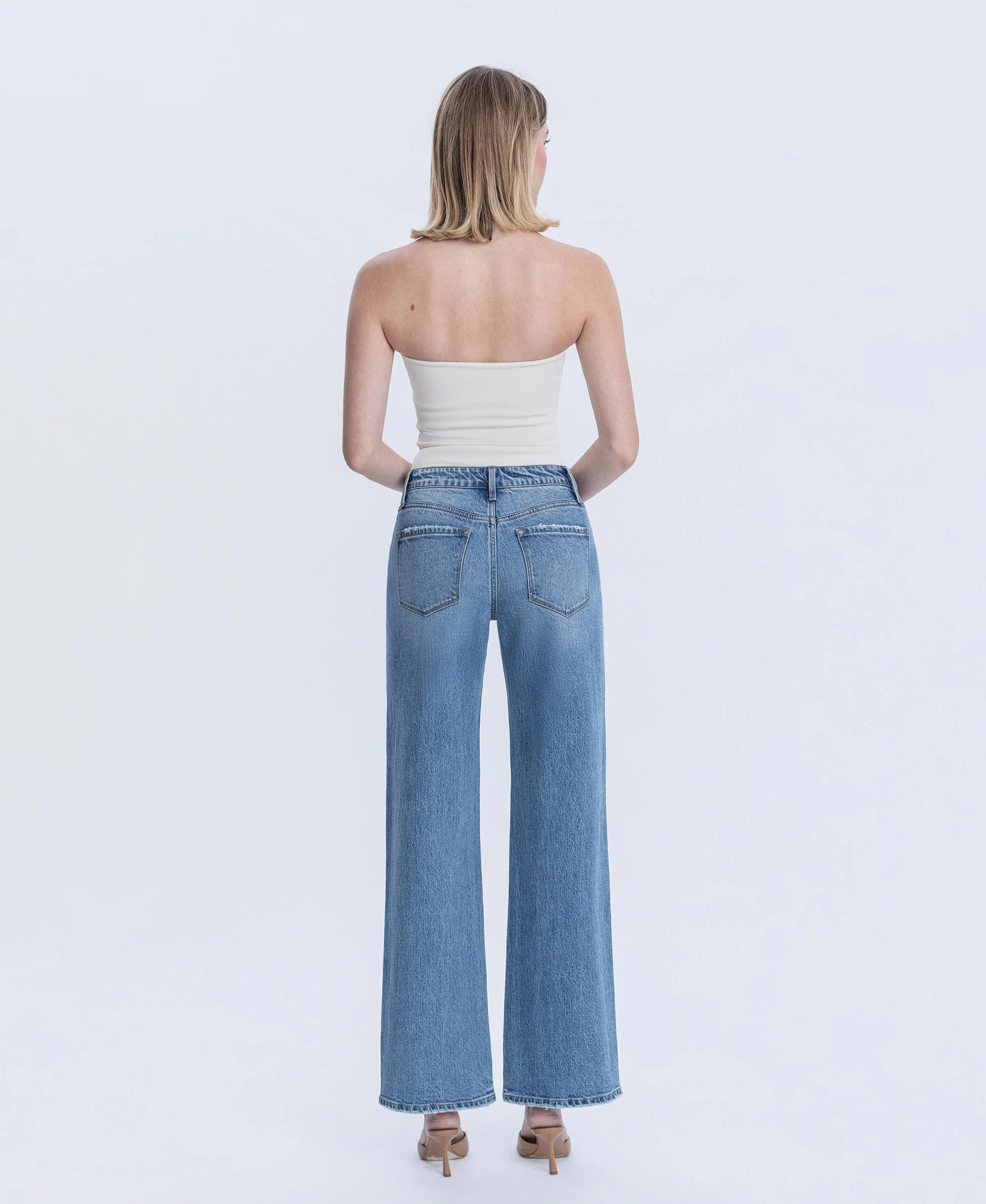 Astonishing - High Rise Full Length Wide Leg Jeans - Image 2