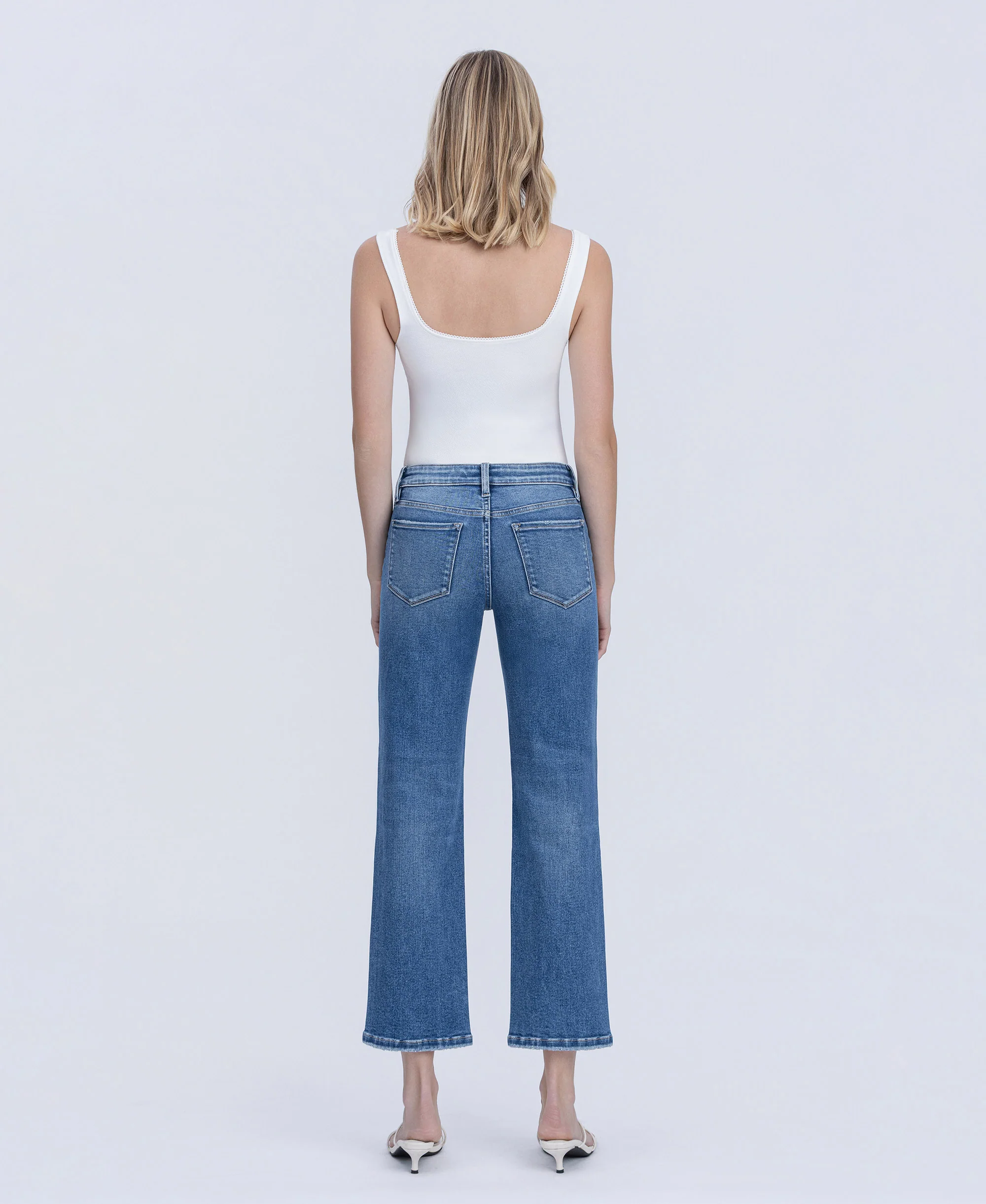 Aventurine - Mid Rise Ankle Straight Jeans - Image 2