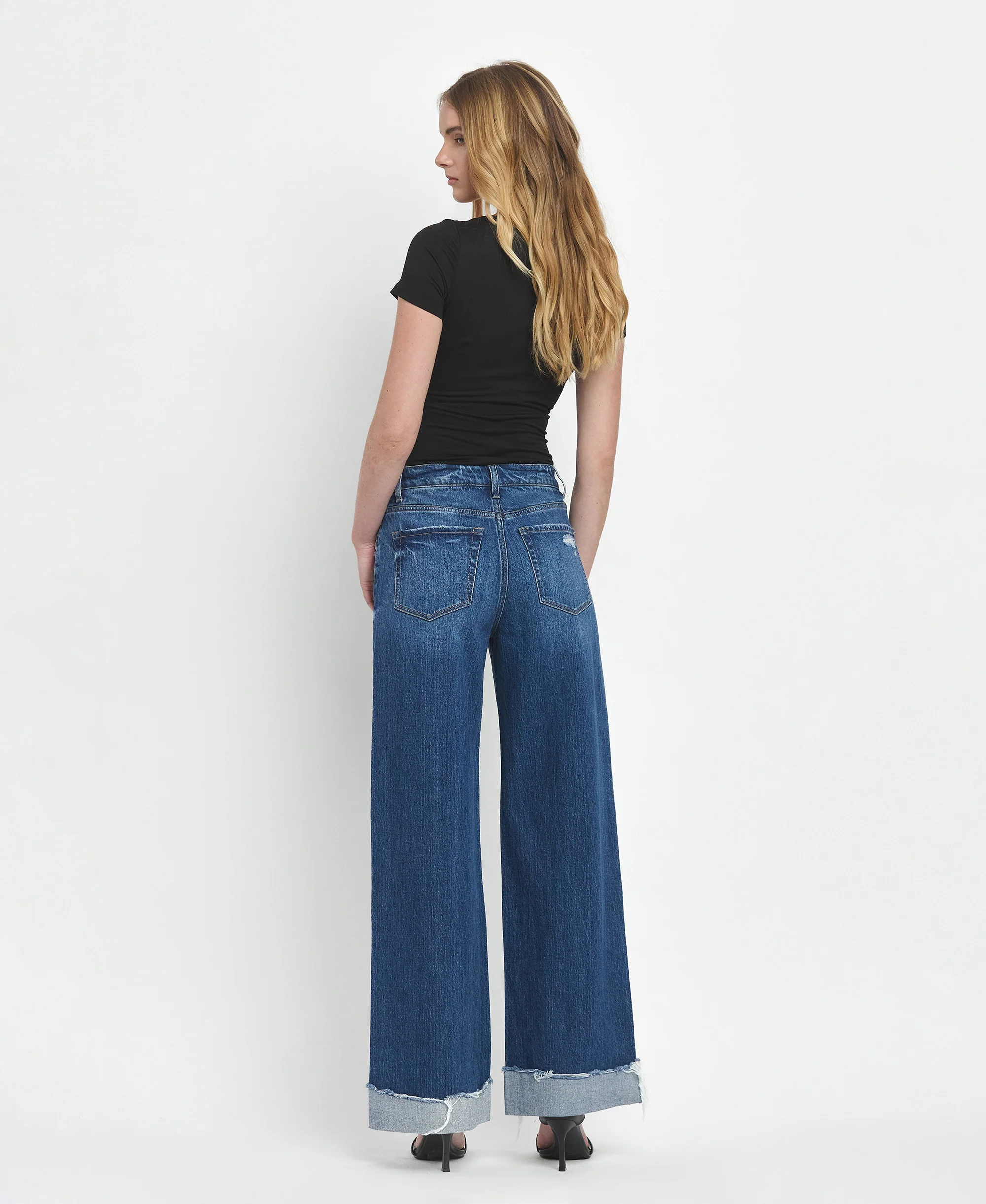 Brilliance - Super High Rise Cuffed Baggy Wide Leg Jeans - Image 2