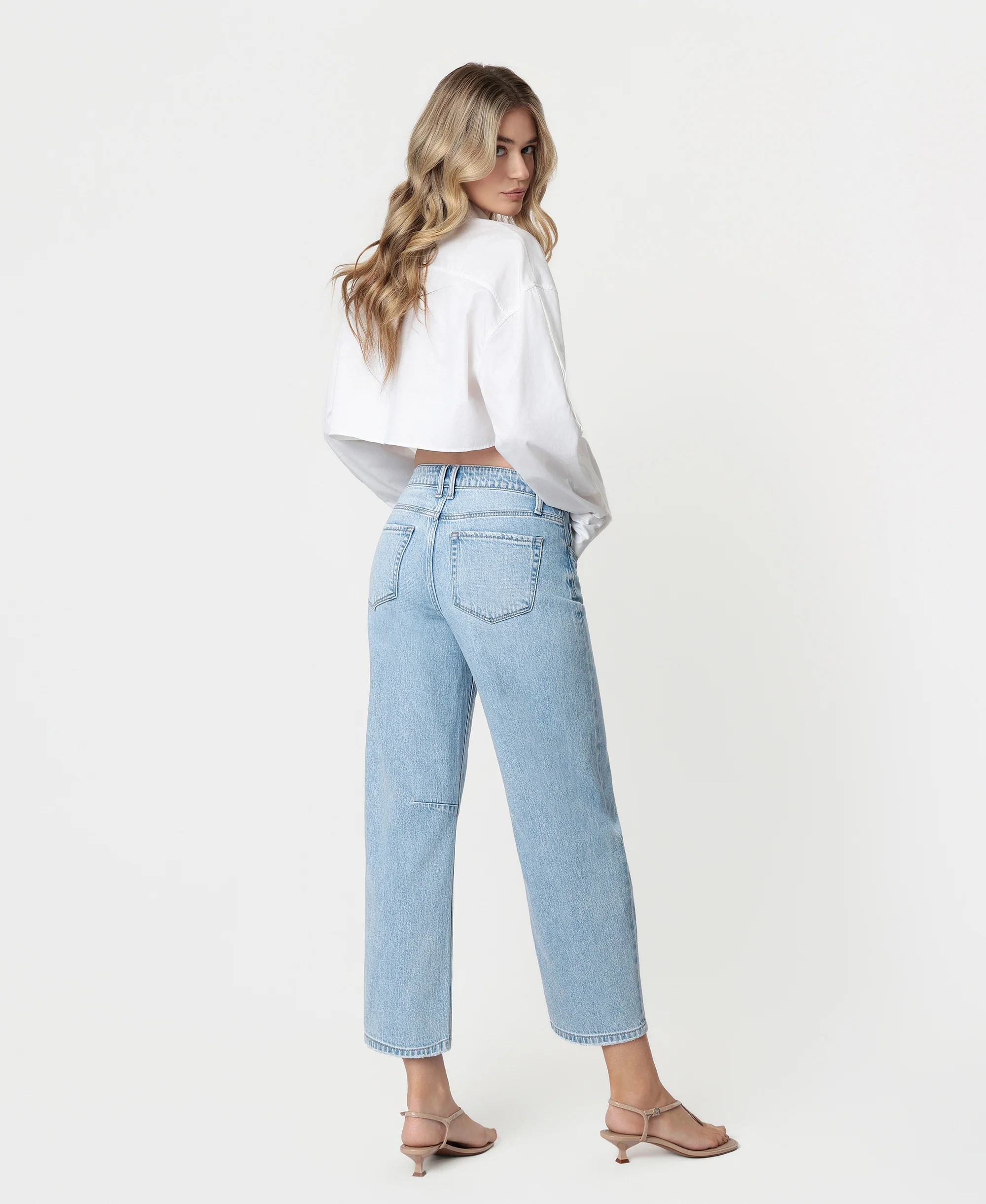 Charm - High Rise Wide Barrel Jeans - Image 2