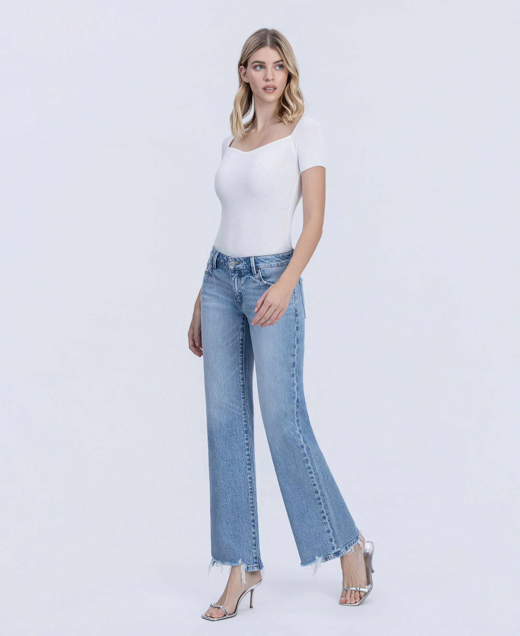 Charmed - Low Rise Vintage Flare Jeans - Image 3