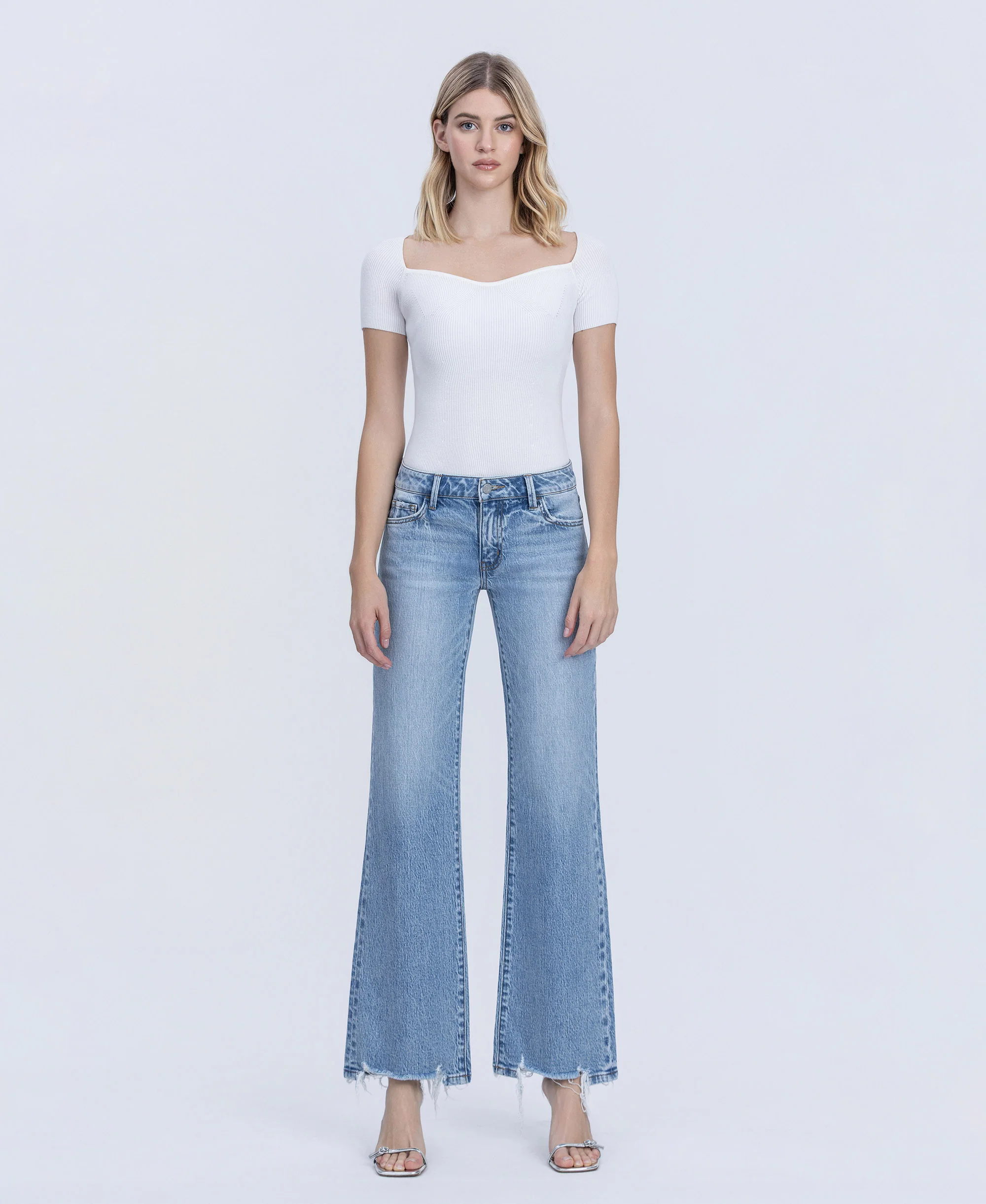 Charmed - Low Rise Vintage Flare Jeans - Image 4