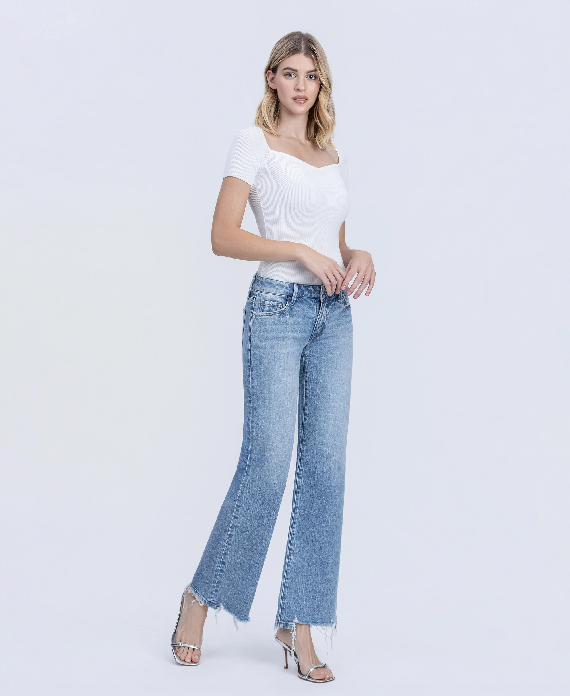 Charmed - Low Rise Vintage Flare Jeans - Image 5