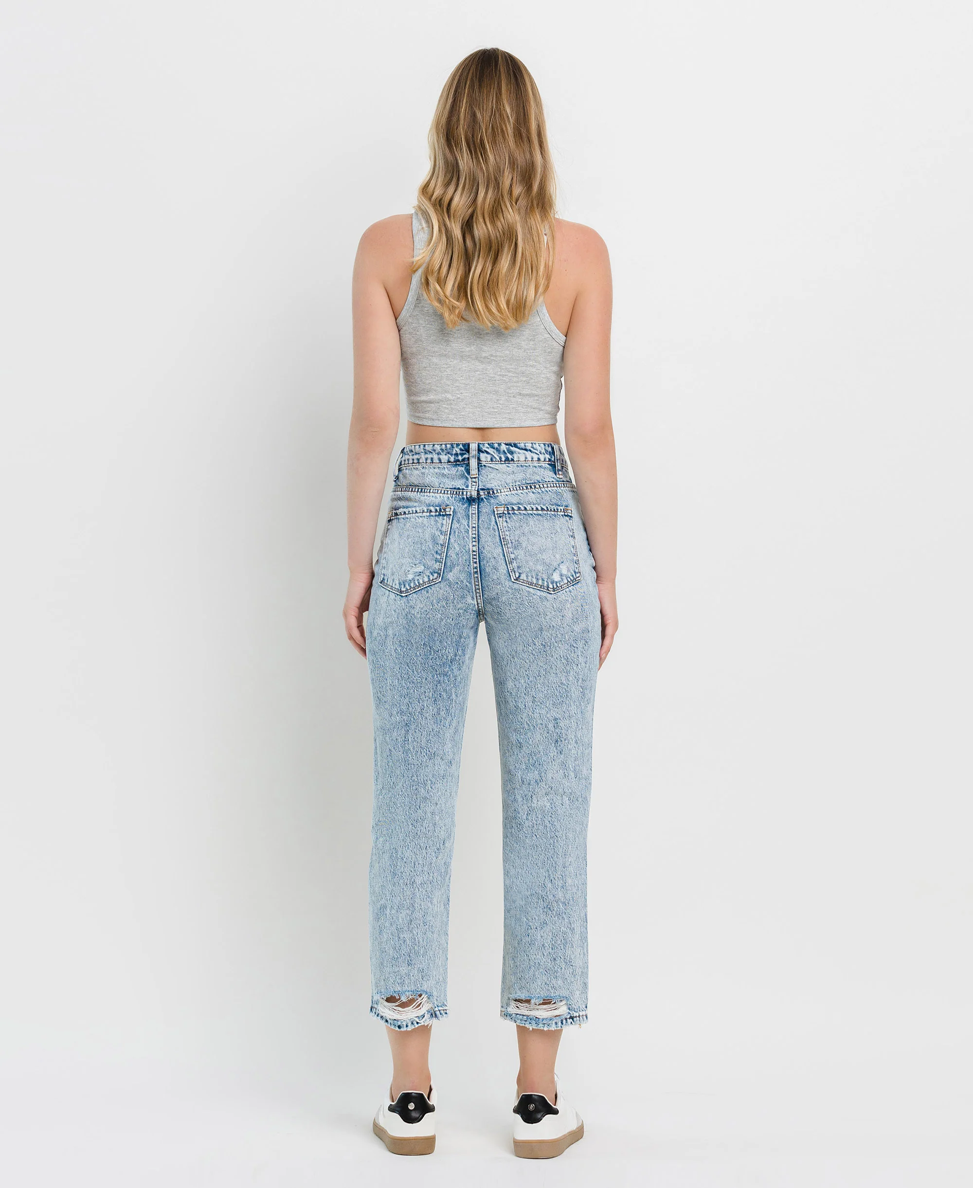 Clear Sky - Super High Rise 90's Vintage Straight Jeans - Image 2