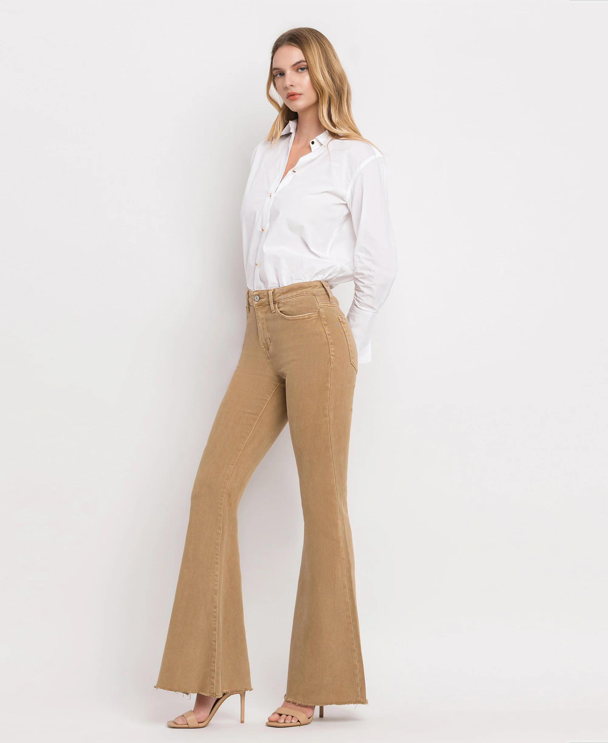 Conquer - High Rise Super Flare Jeans - Image 3