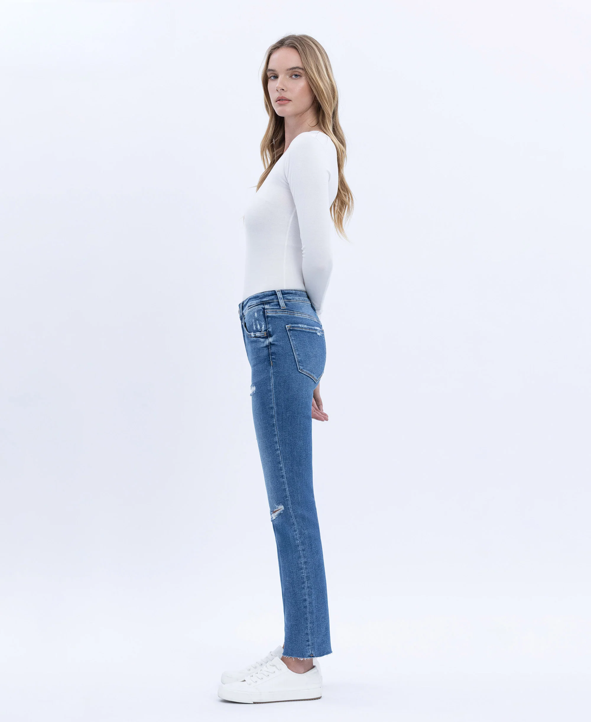Consistent - High Rise Slim Straight Jeans - Image 3