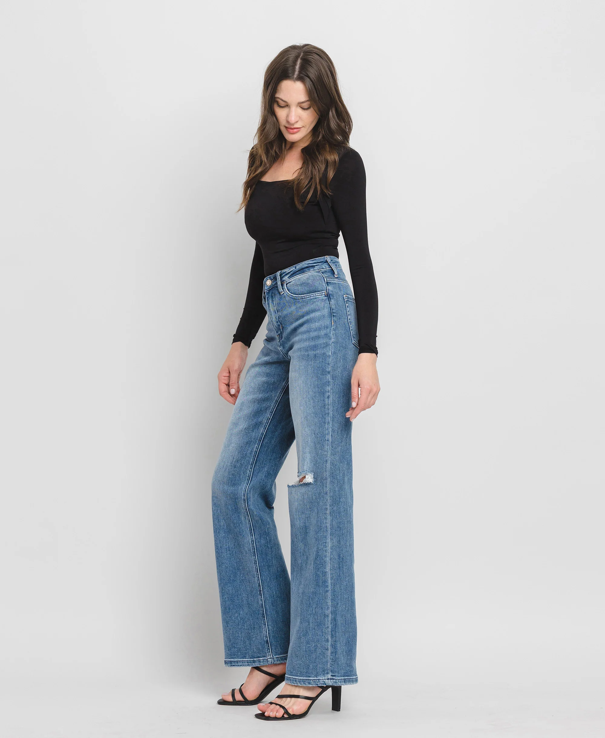 Crush - Super High Rise 90's Vintage Flare Jeans - Image 3