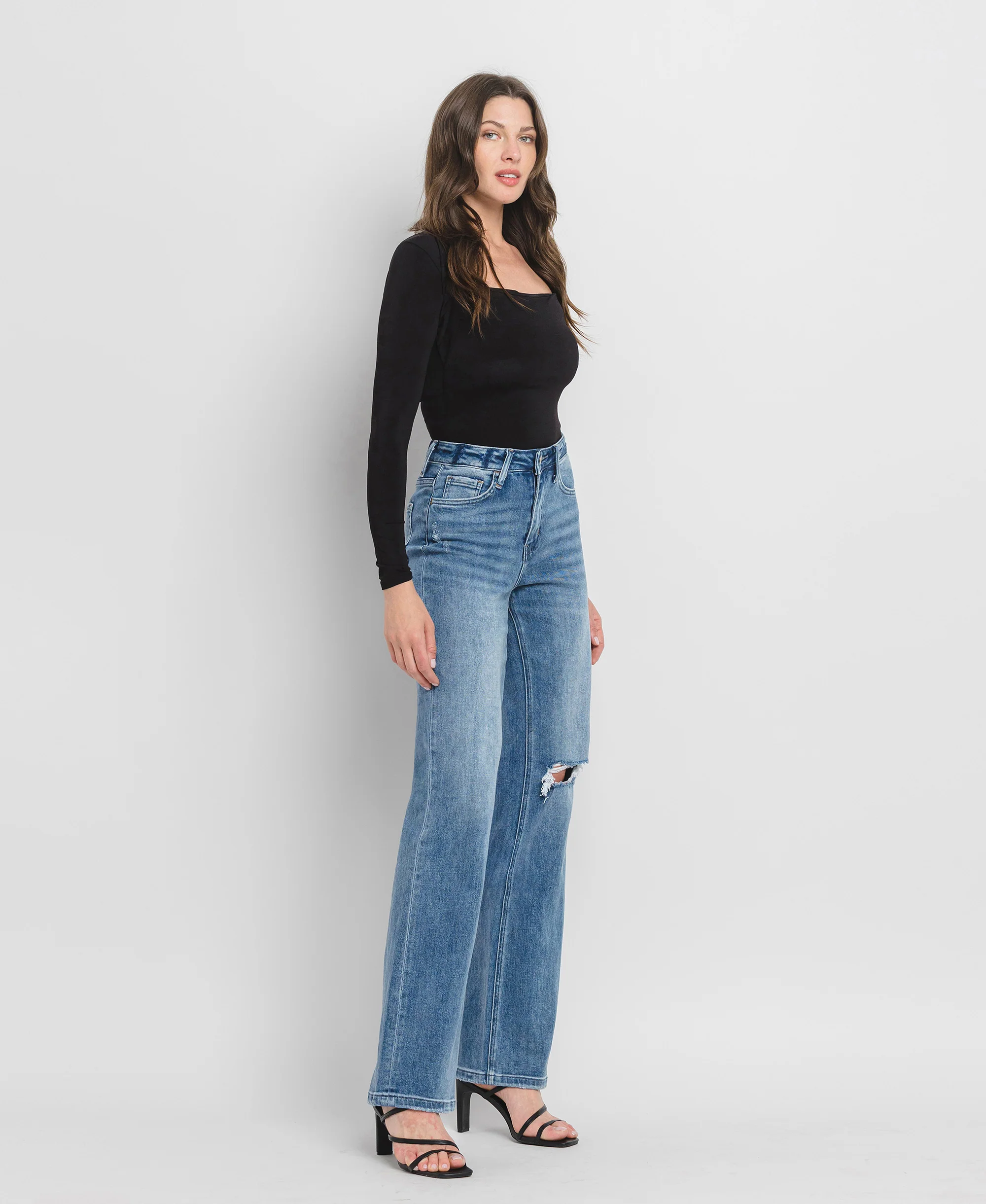 Crush - Super High Rise 90's Vintage Flare Jeans - Image 4