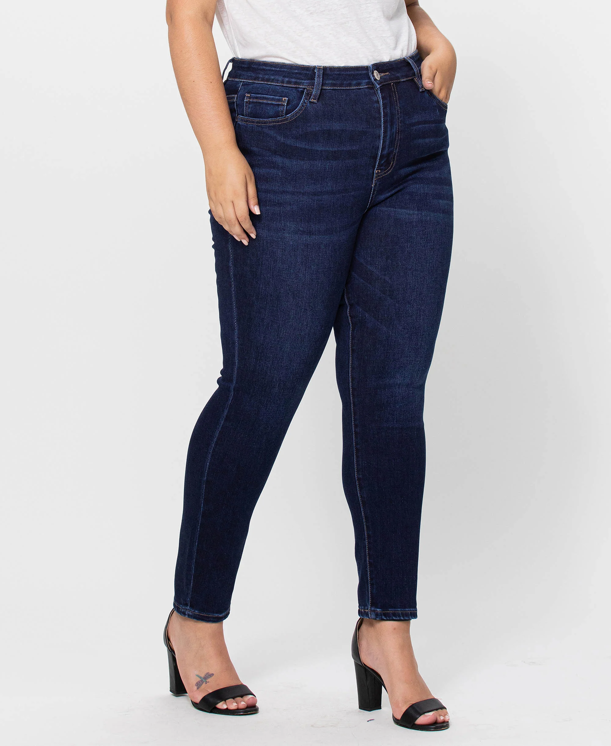 DK Wash- Plus High Rise Ankle Skinny Jeans - Image 4