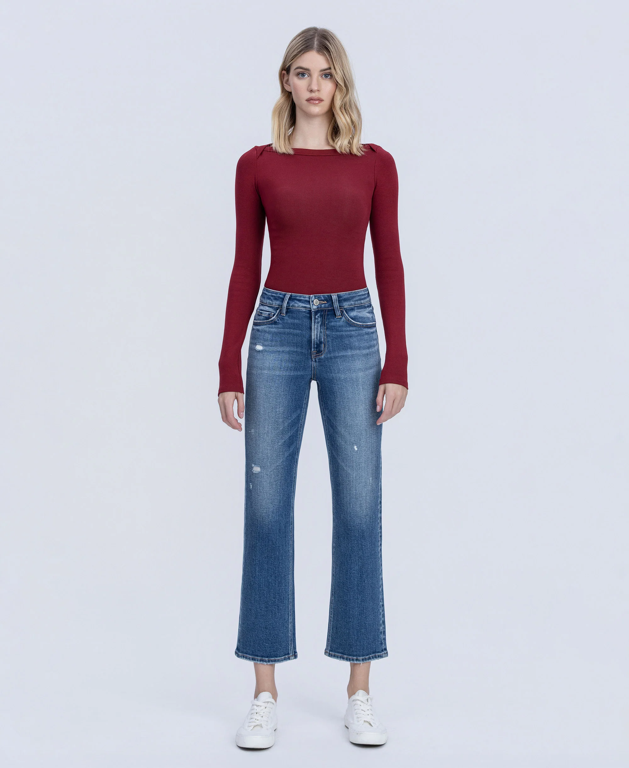 Grandmaster - Mid Rise Ankle Straight Jeans - Image 4