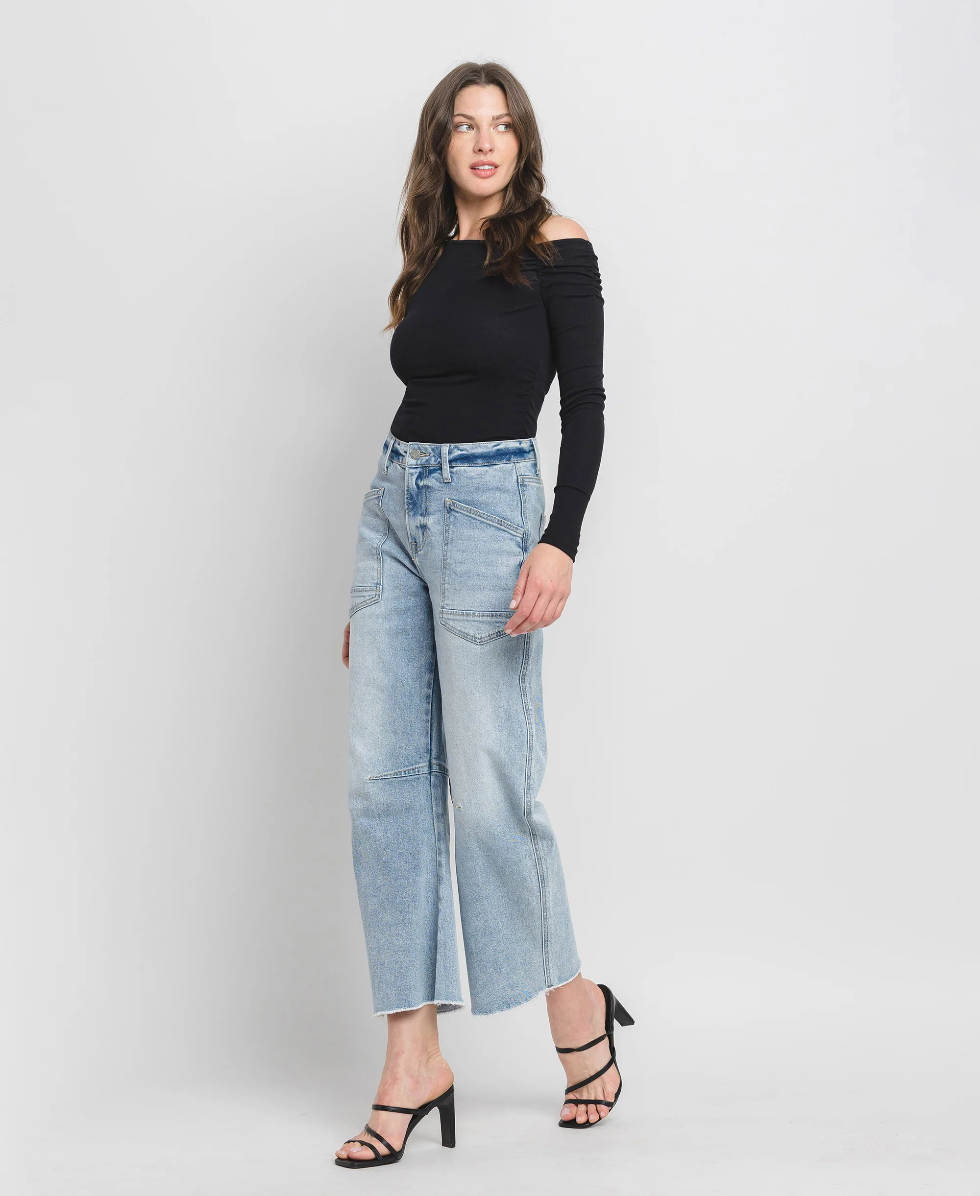 Heroine - Super High Rise Crop Barrel Jeans - Image 3
