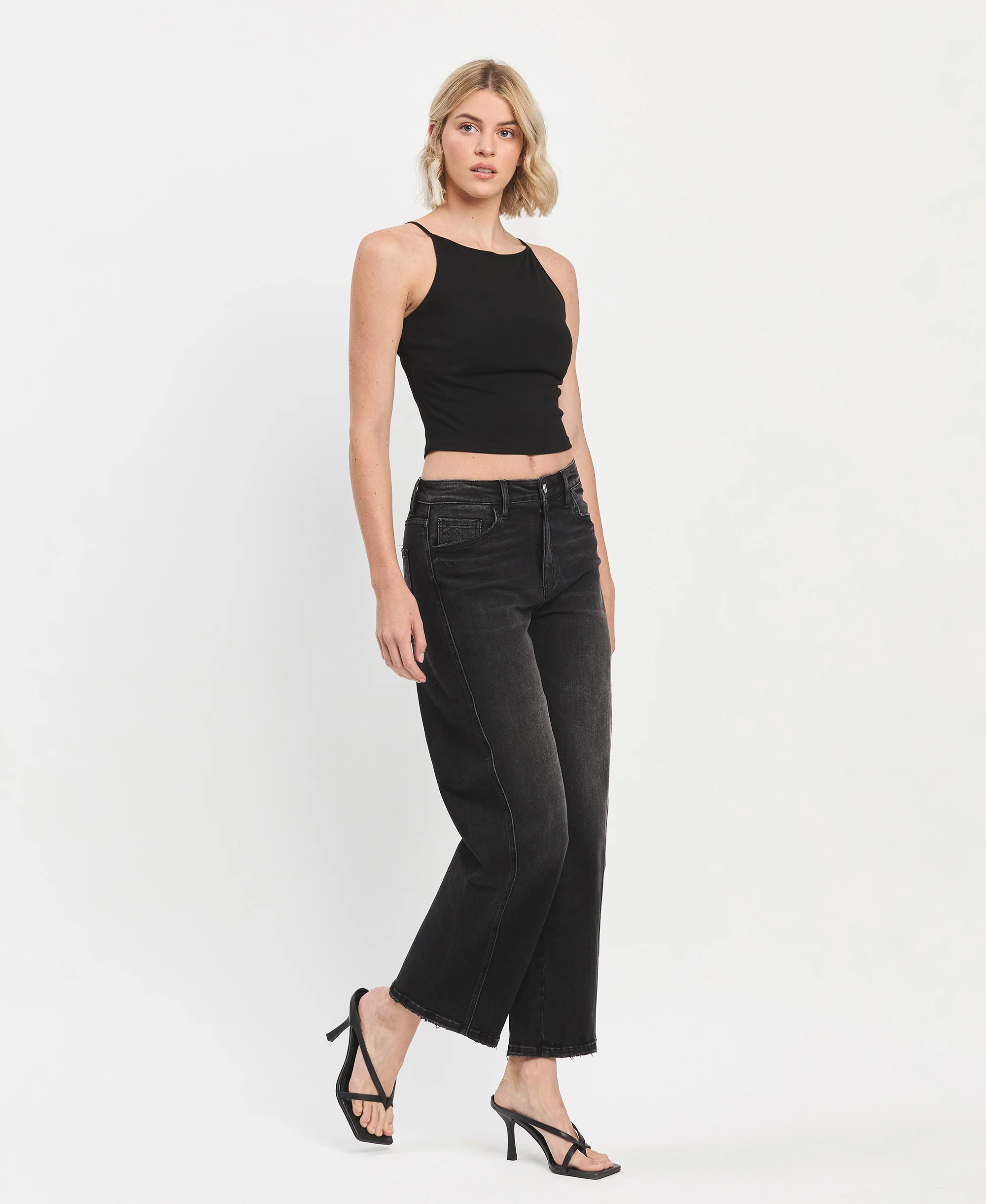 Instant - Super High Rise Panel Barrel Jeans - Image 4