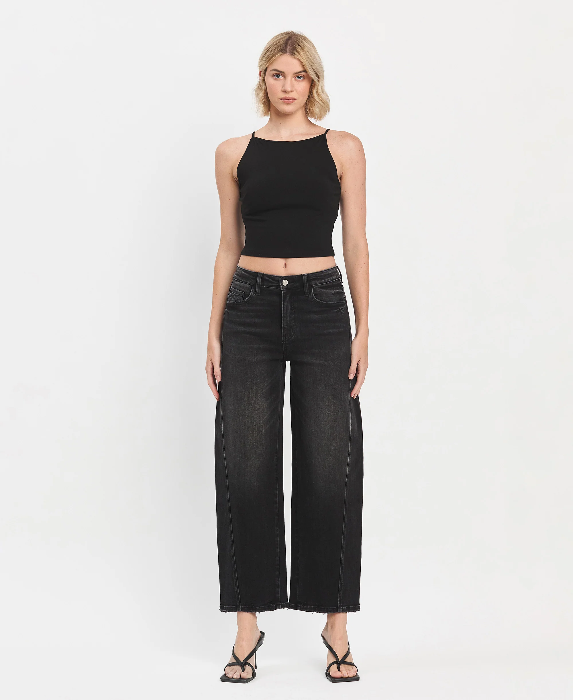 Instant - Super High Rise Panel Barrel Jeans - Image 5