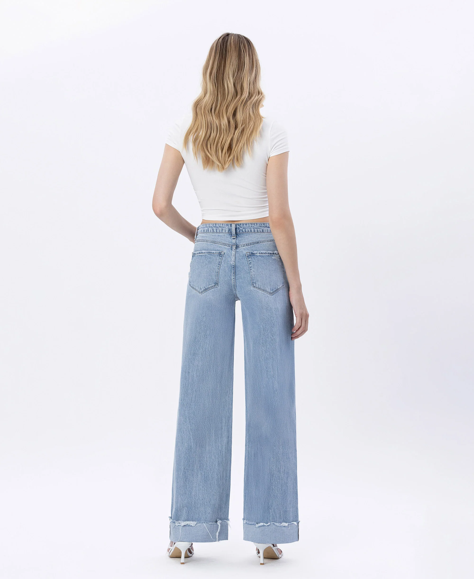 Jubilant - Super High Rise Cuffed Baggy Wide Leg Jeans - Image 2