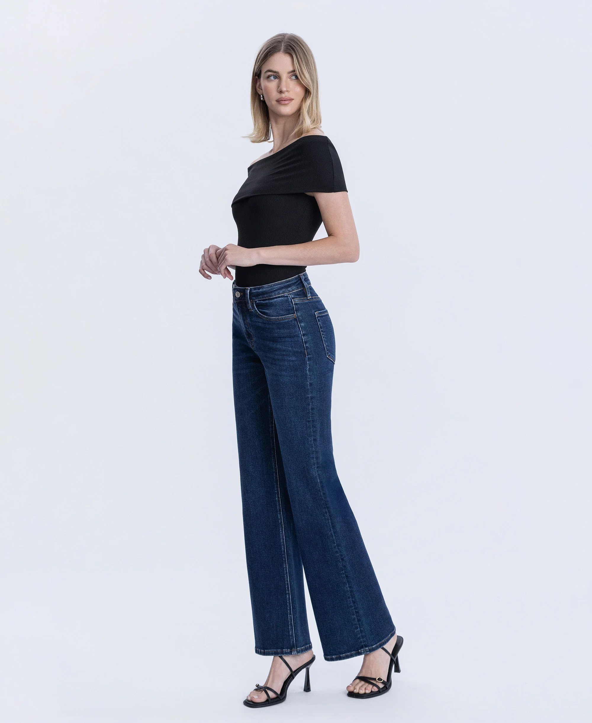 Lingering - High Rise Vintage Flare Jeans - Image 3