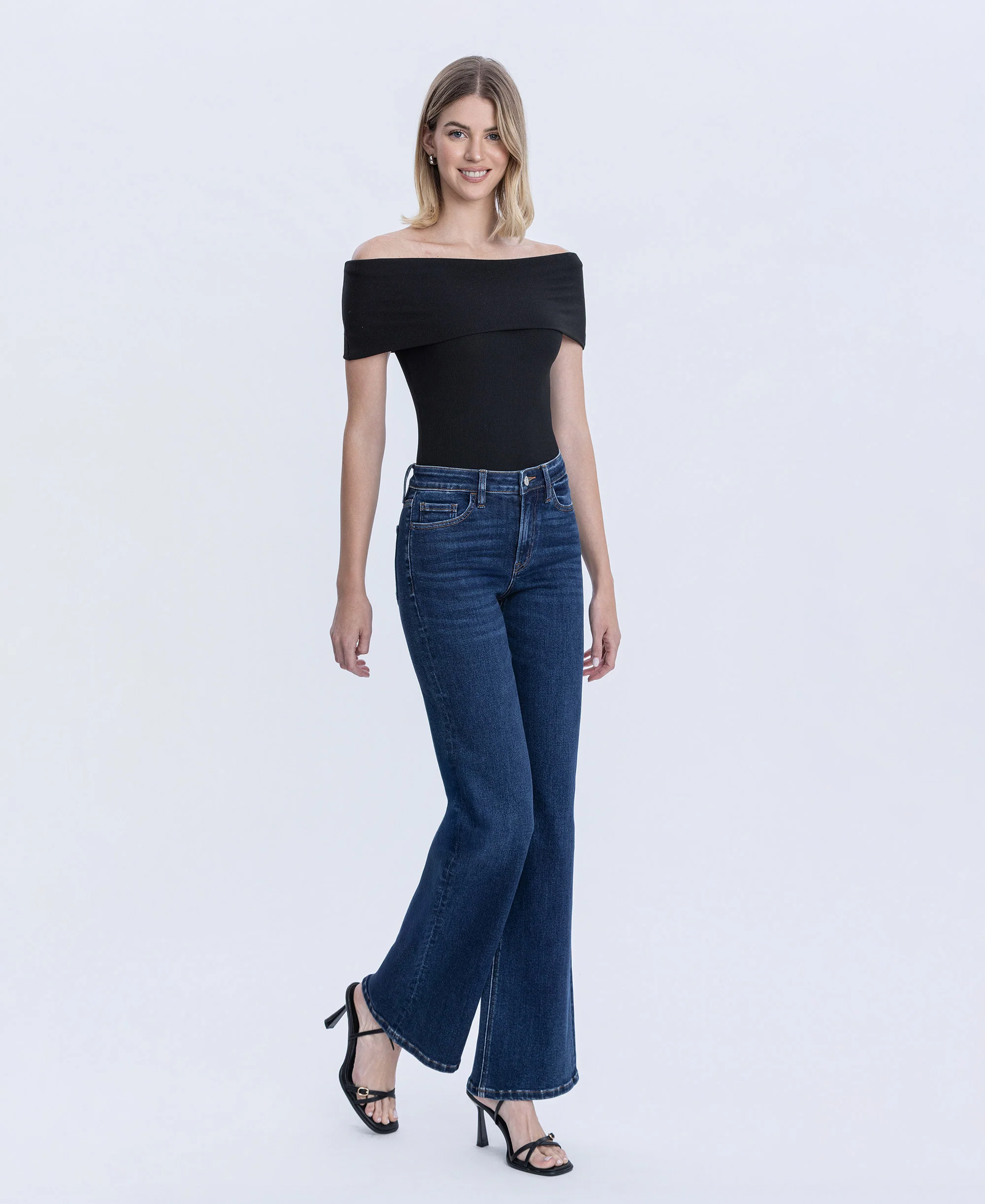 Lingering - High Rise Vintage Flare Jeans - Image 4