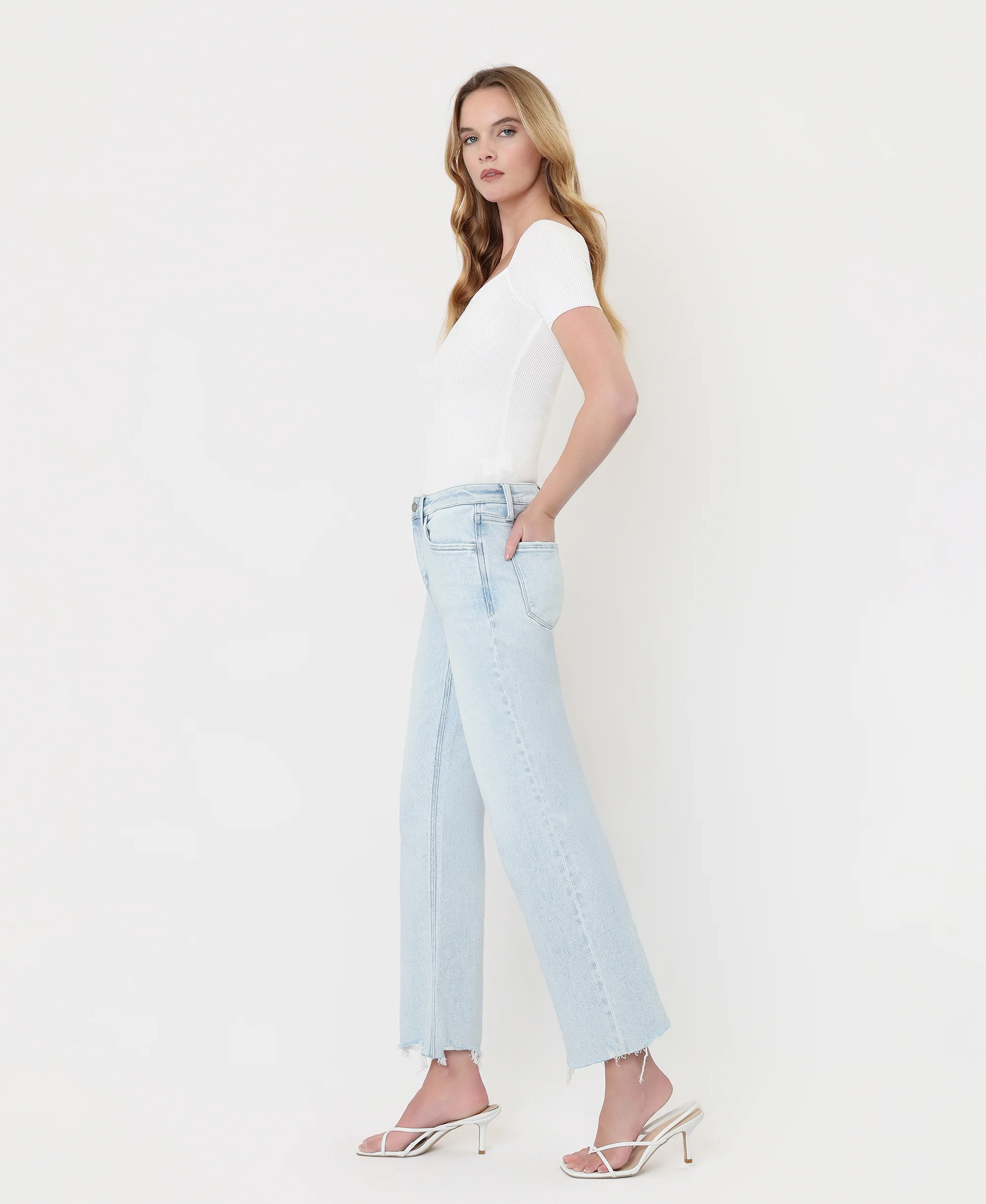 Meritorious - High Rise Slim Wide Leg Jeans - Image 3