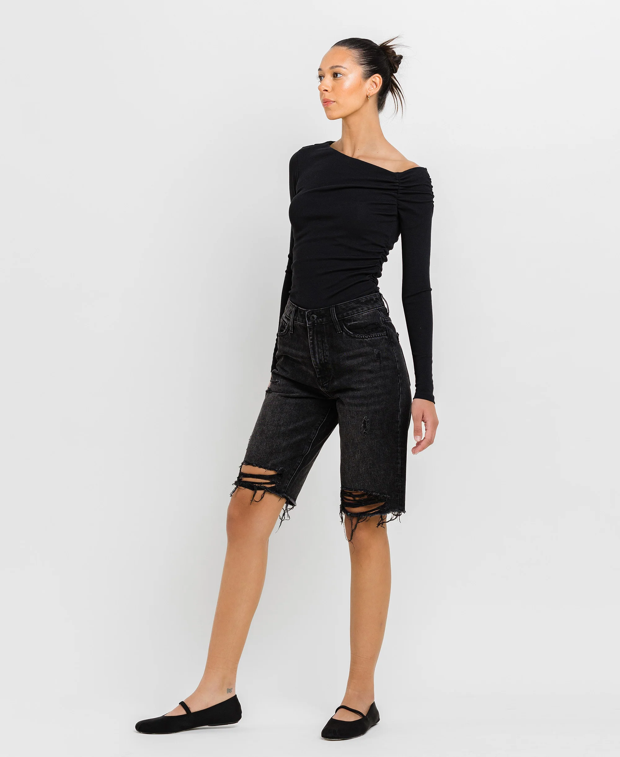 Meritorious - Super High Rise Relaxed Bermuda Shorts - Image 3