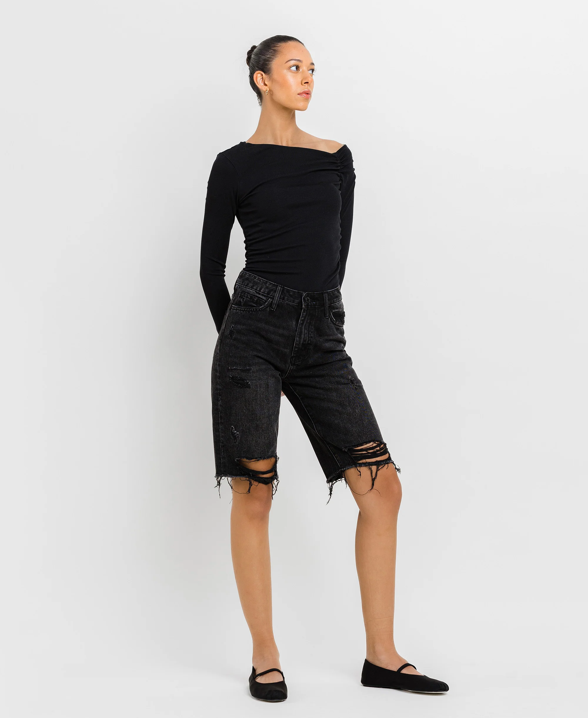 Meritorious - Super High Rise Relaxed Bermuda Shorts - Image 4