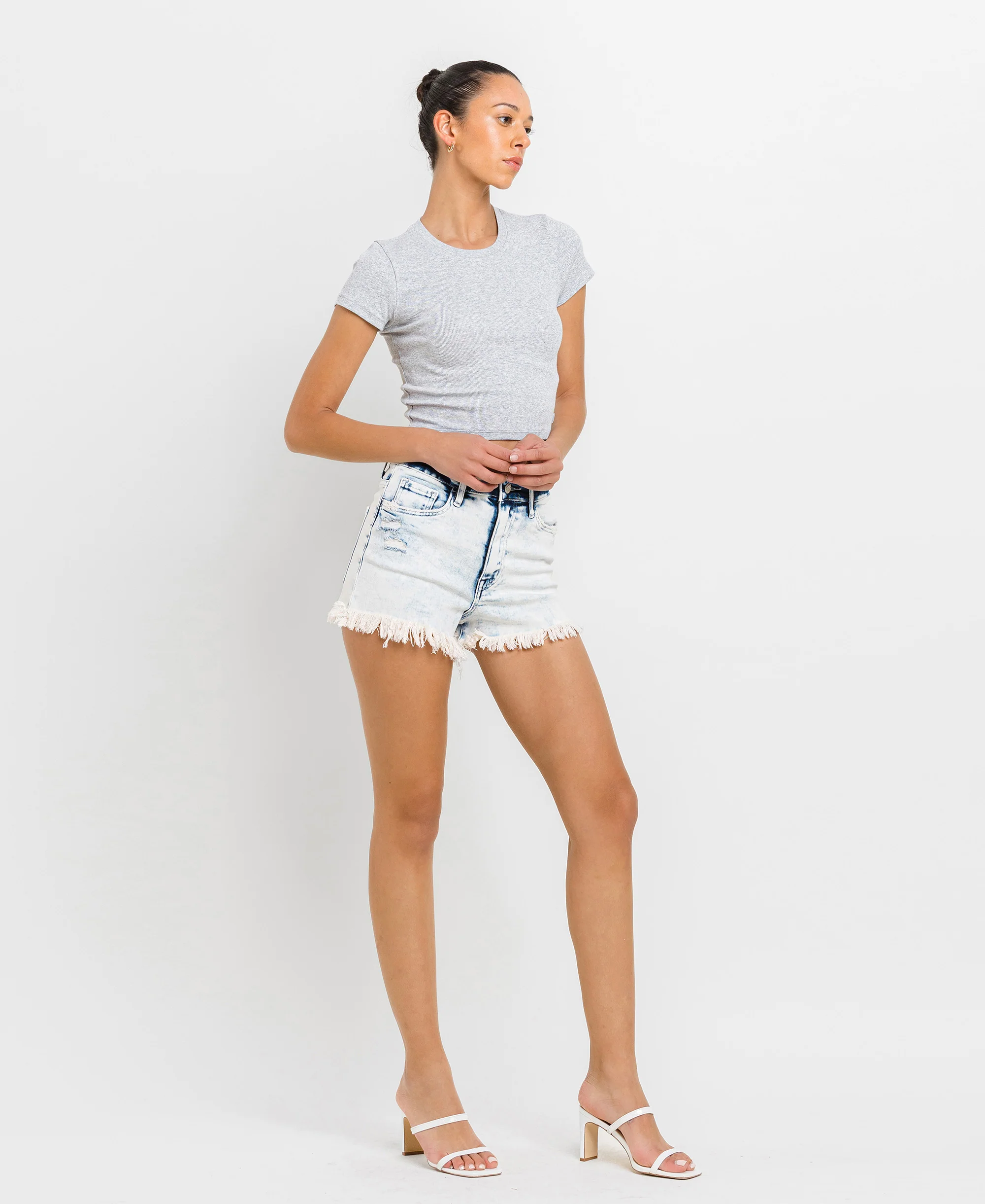 Nourishment - Super High Rise Mom Shorts - Image 4