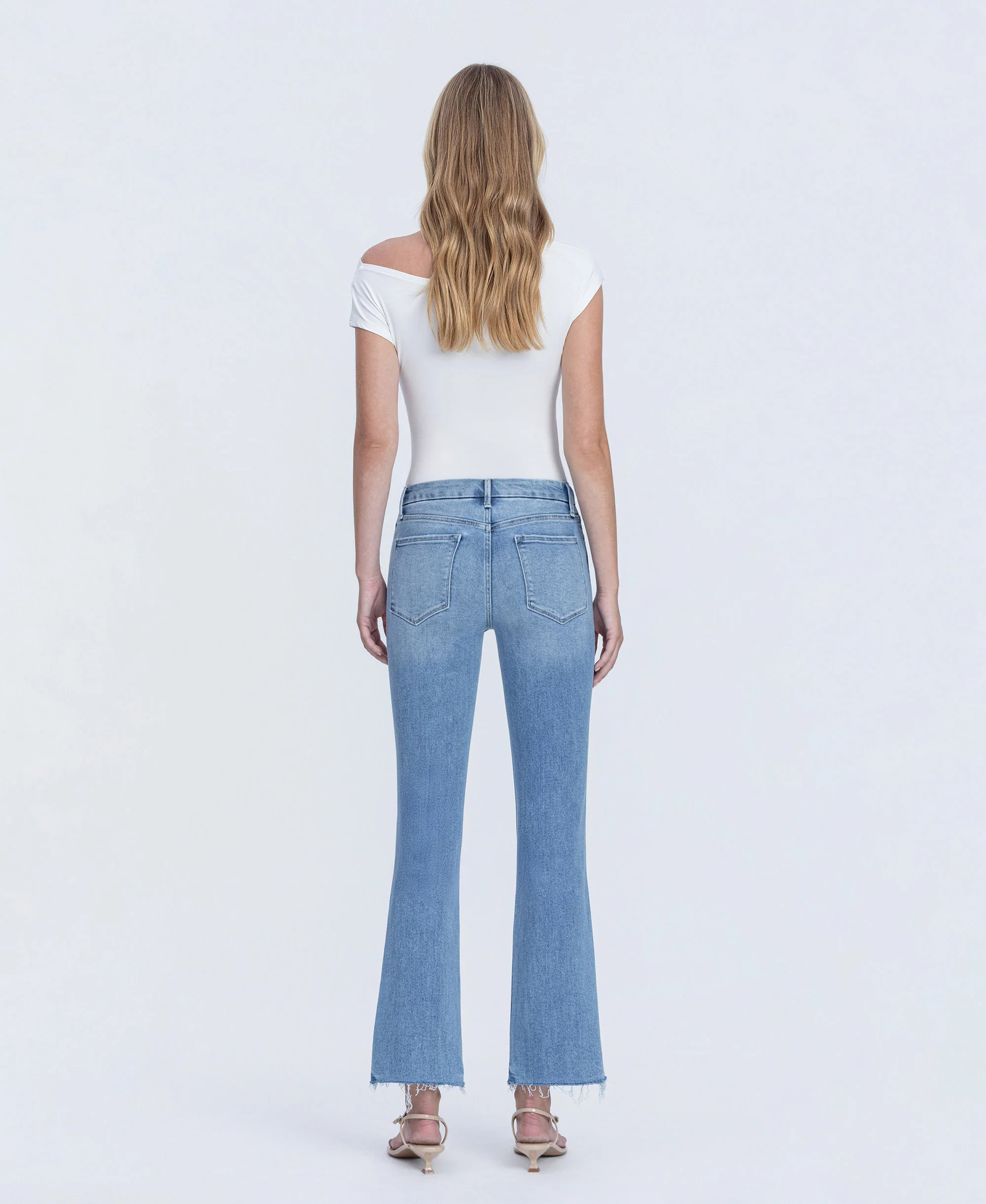 Pleasantly - High Rise Kick Flare Jeans - Image 2