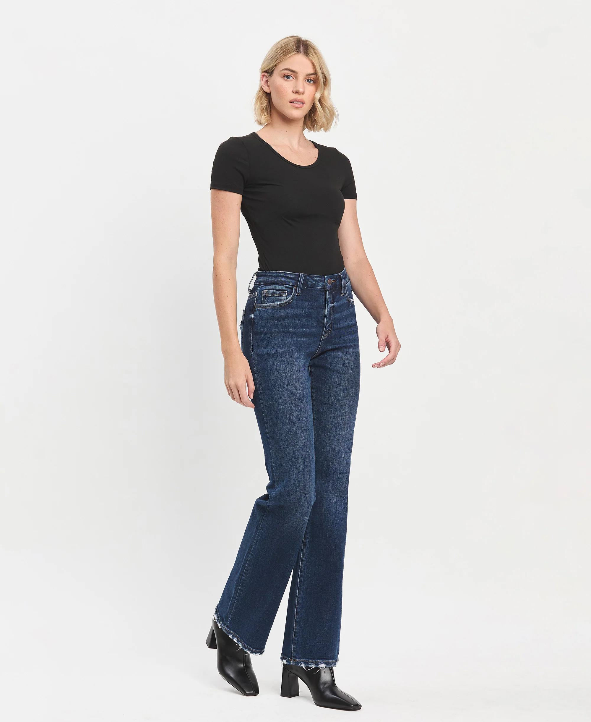 Restructure - High Rise Relaxed Flare Jeans - Image 4