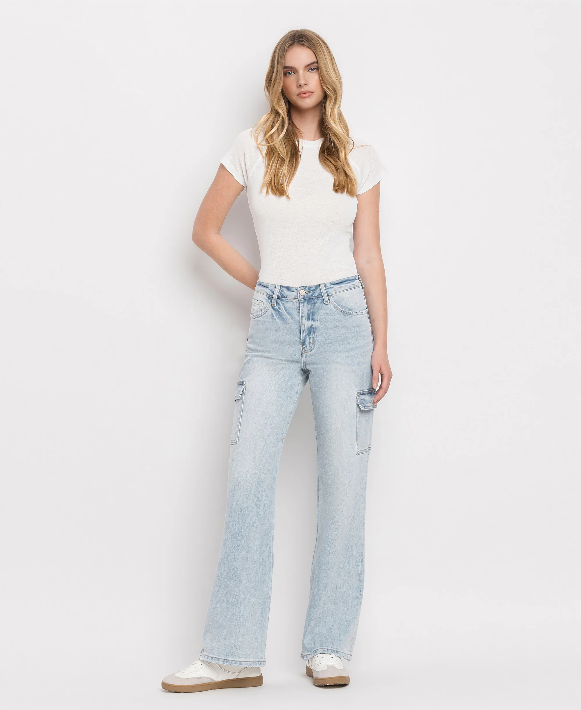 Reverent - Super High Rise 90's Vintage Utility Straight Jeans - Image 4