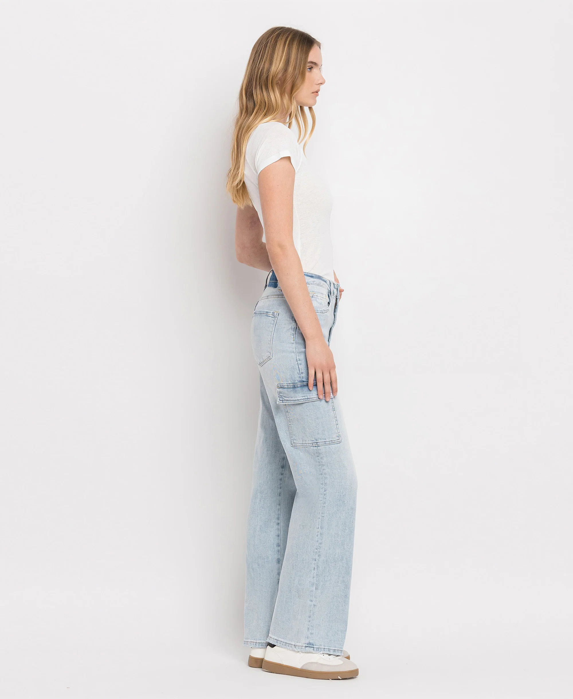 Reverent - Super High Rise 90's Vintage Utility Straight Jeans - Image 5