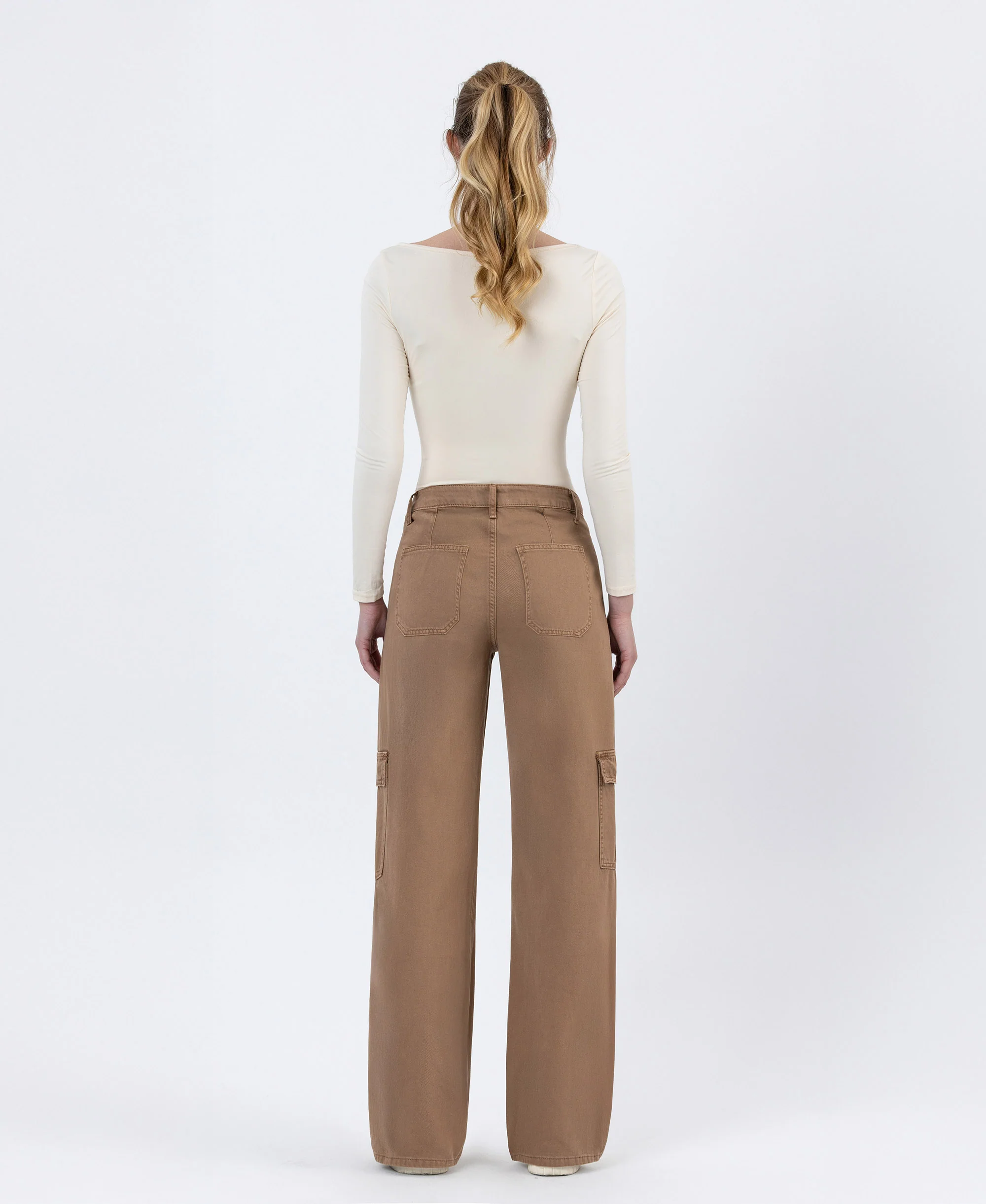 Sinopia Fresco - High Rise Utility Cargo Wide Leg  Jeans - Image 3