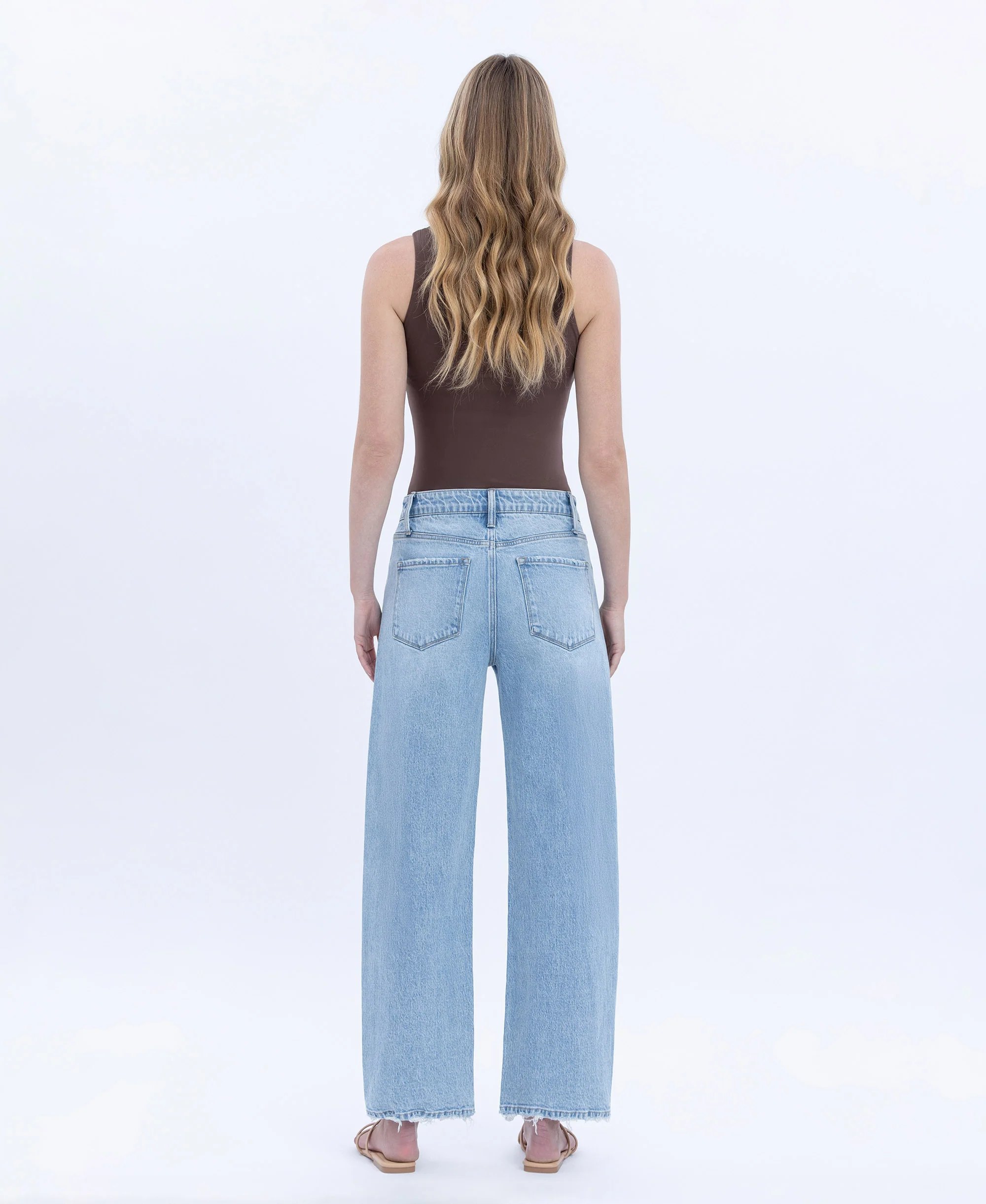 Stellarly - Super High Rise Crop Barrel Jeans - Image 2