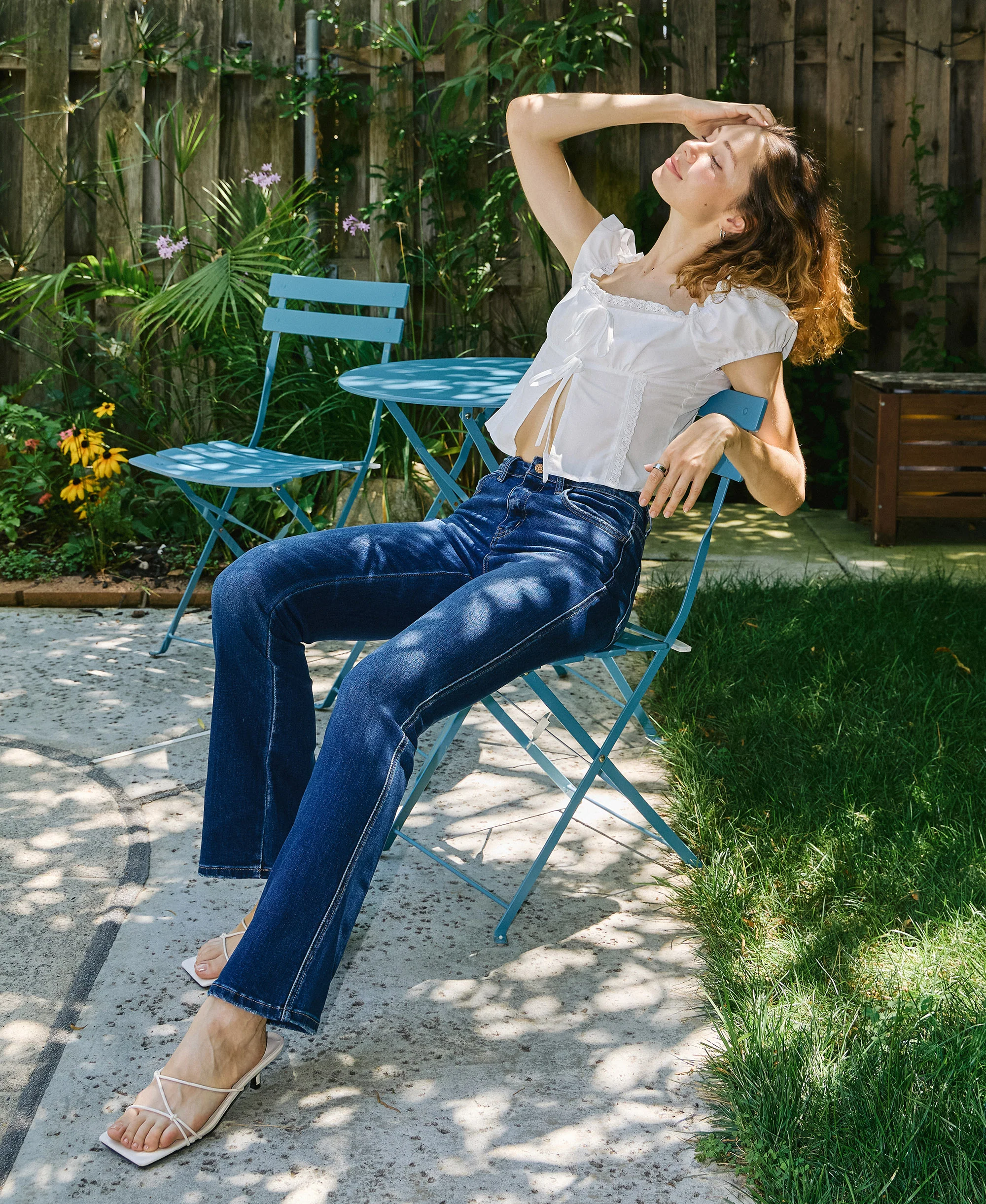 Sufficed - High Rise Full Length Bootcut Jeans