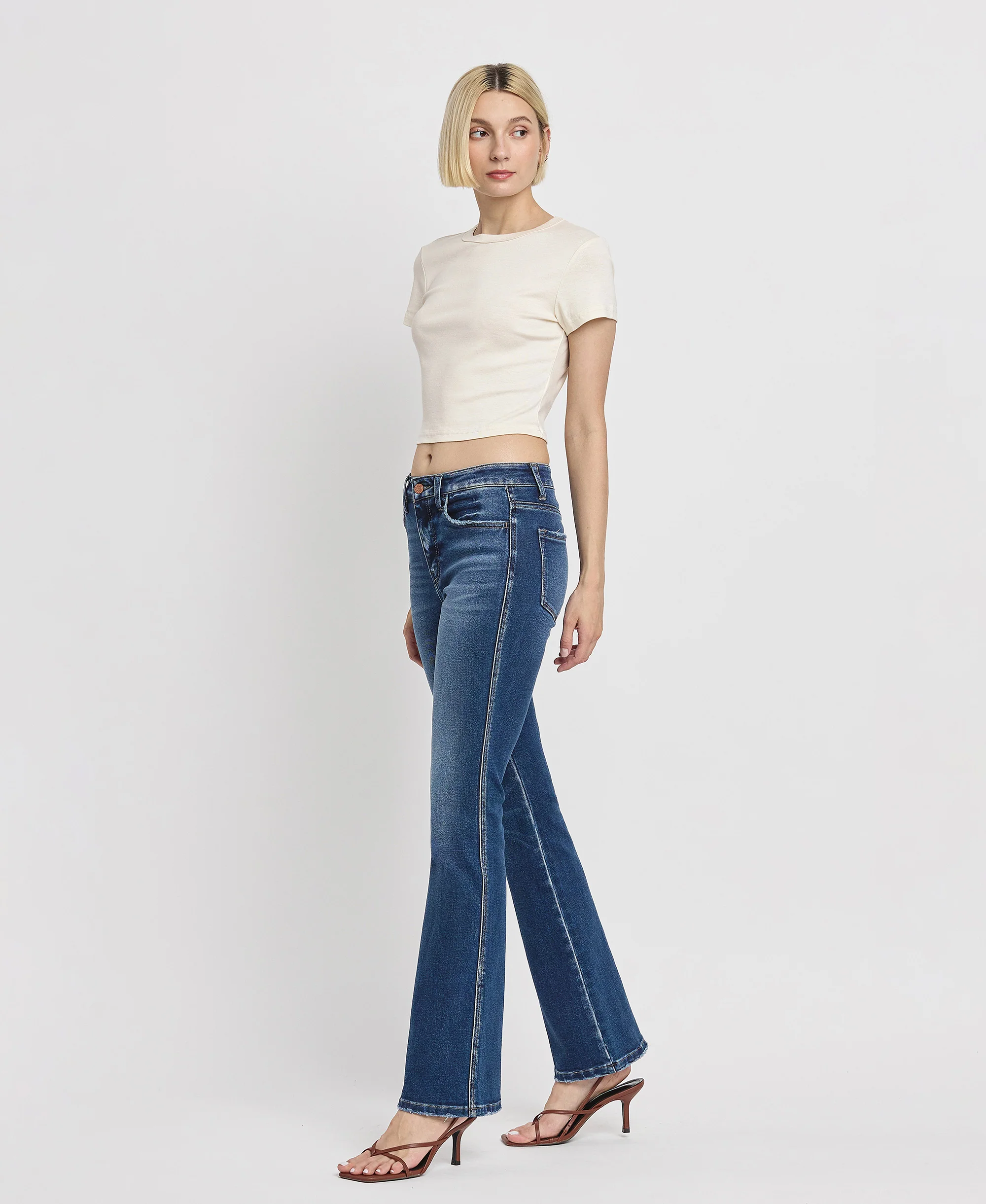 Sufficed - High Rise Full Length Bootcut Jeans - Image 3