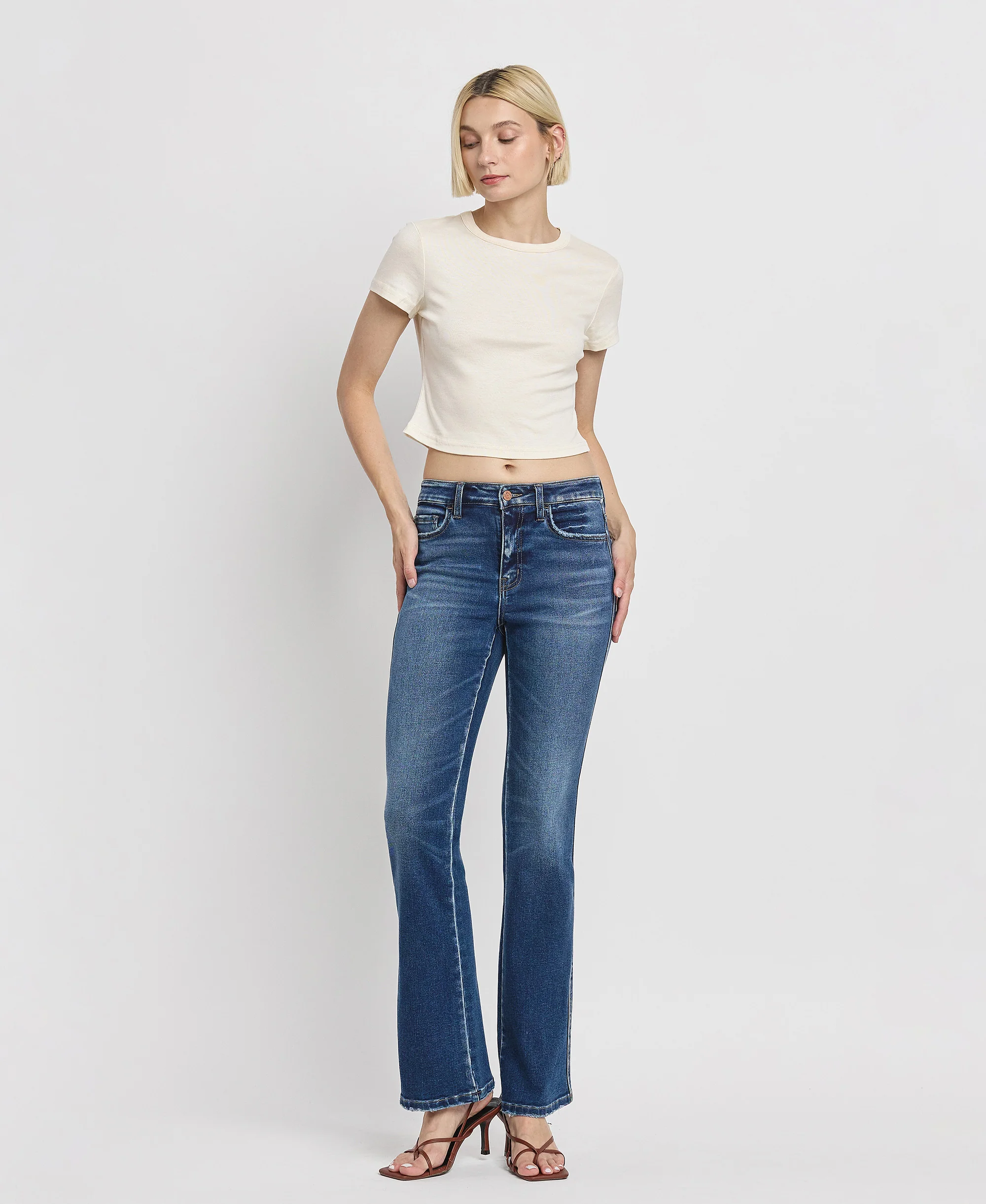 Sufficed - High Rise Full Length Bootcut Jeans - Image 5