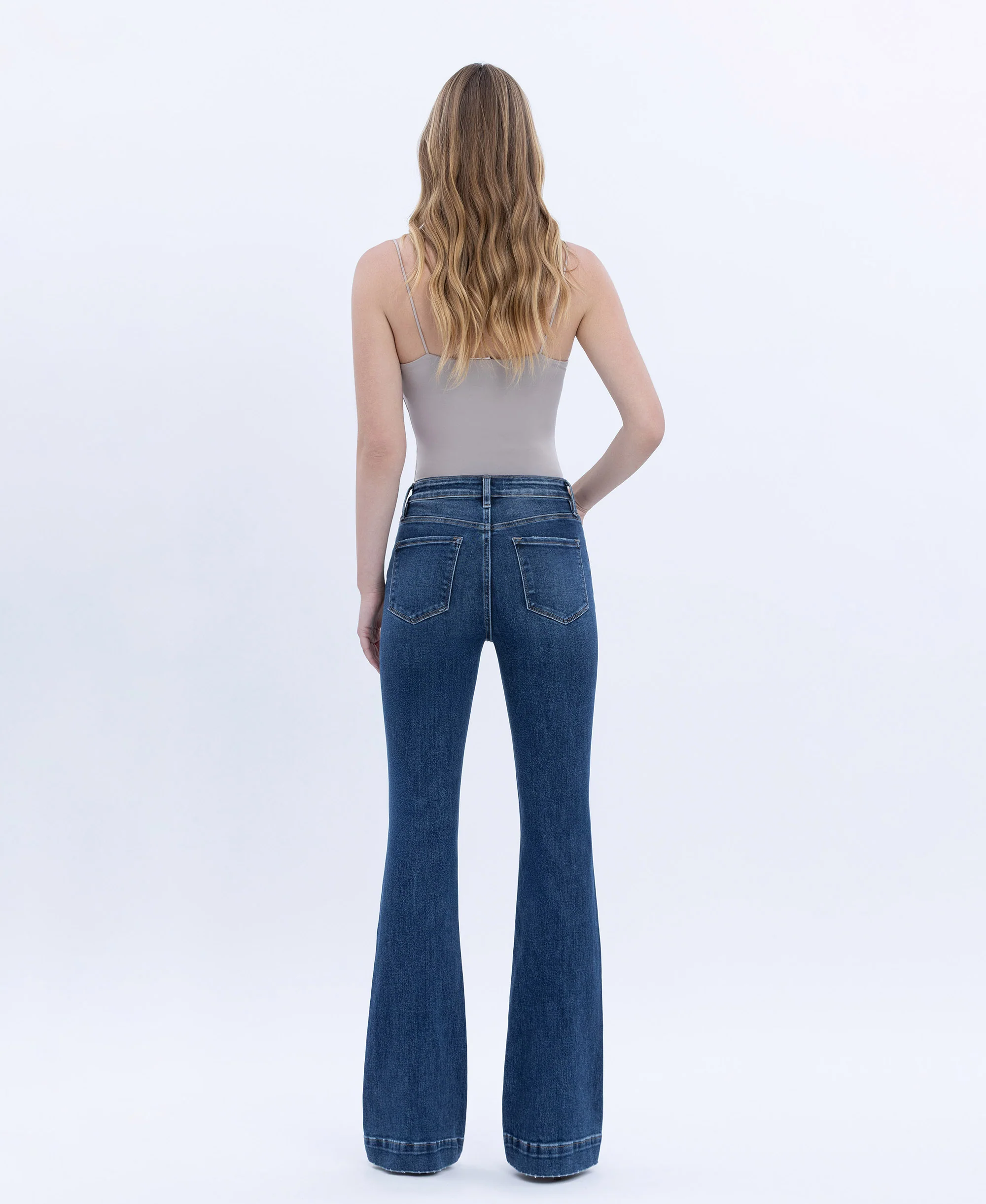 Sustainability - High Rise Trouser Hem Bootcut Jeans - Image 2