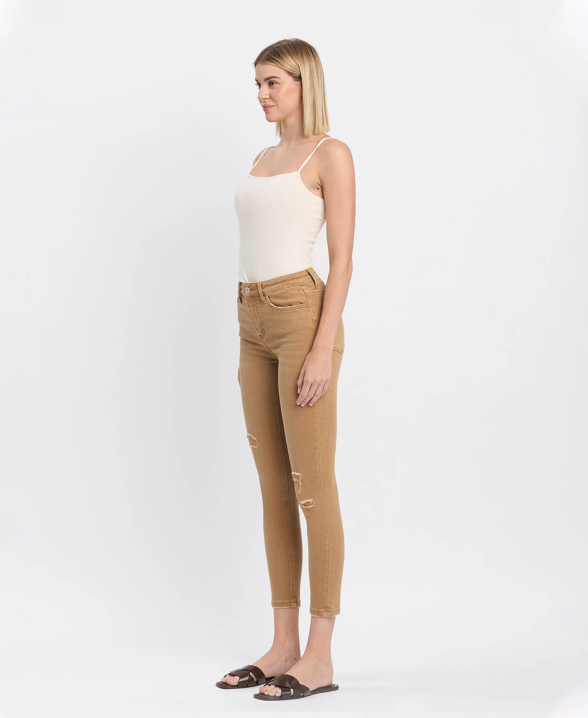 Tannin - High Rise Crop Skinny Jeans - Image 3