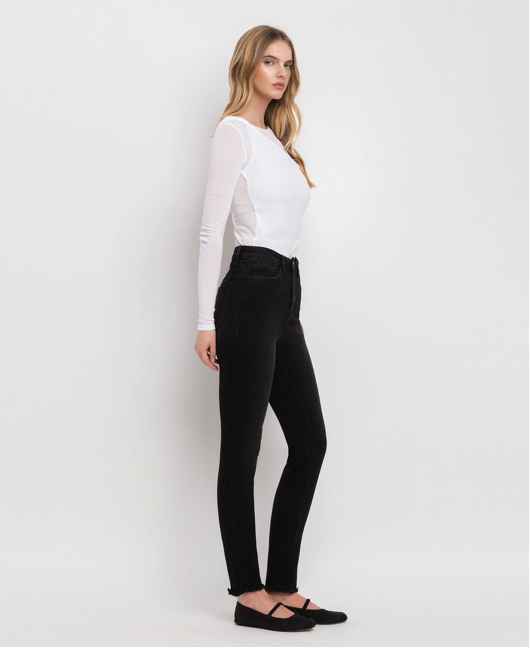Washed Black - Super High Rise Ankle Skinny Jeans - Image 4