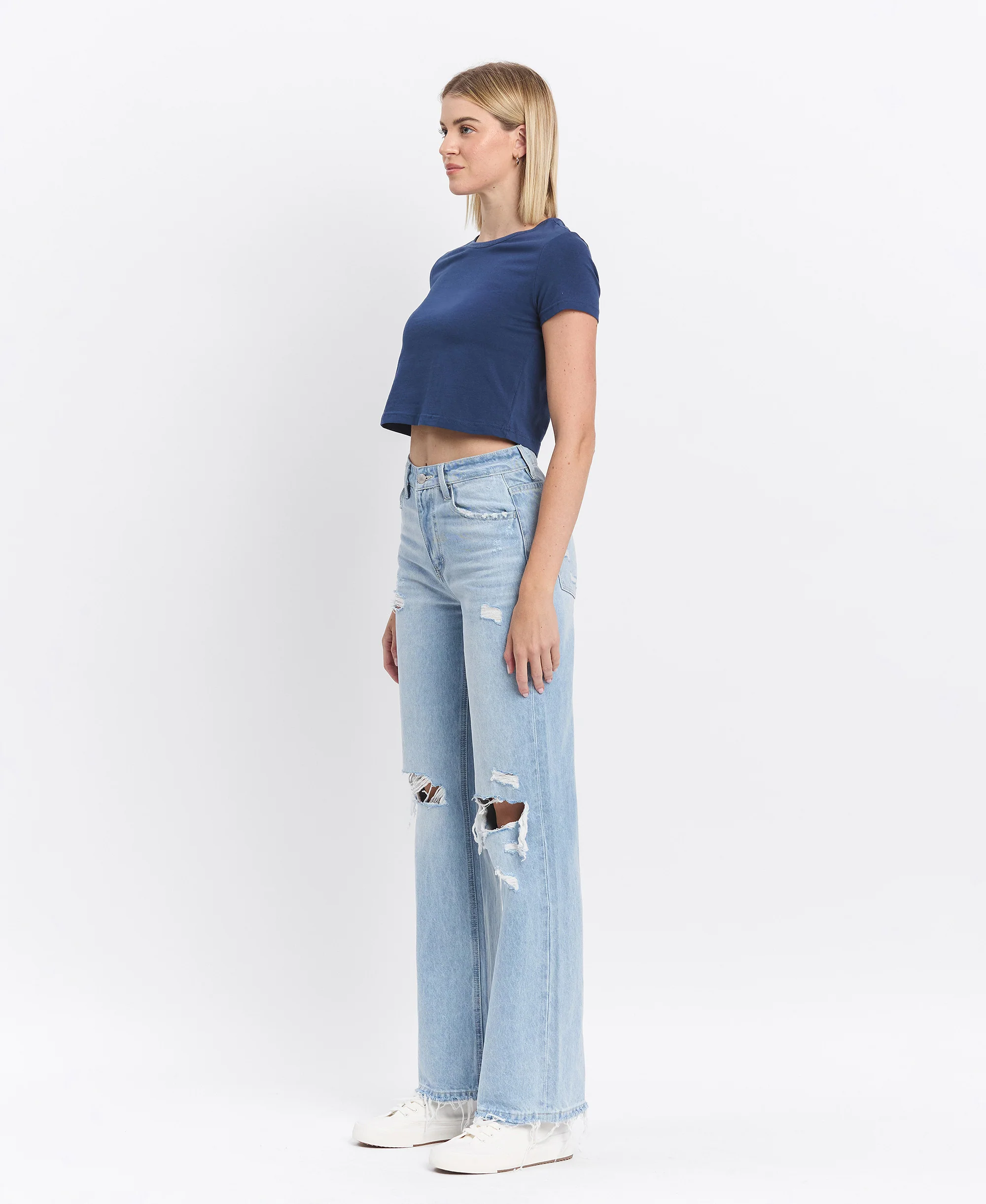 Western Promise - Super High Rise 90's Vintage Flare Jeans - Image 3
