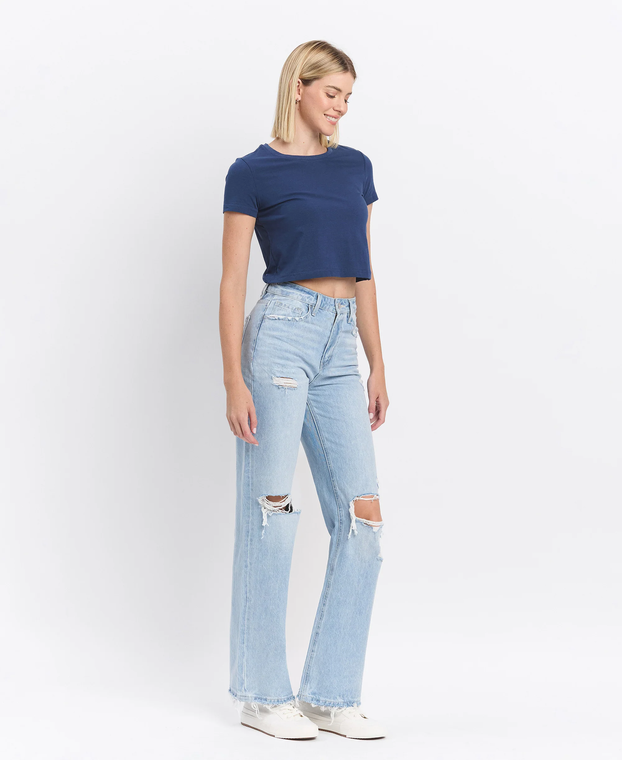 Western Promise - Super High Rise 90's Vintage Flare Jeans - Image 4